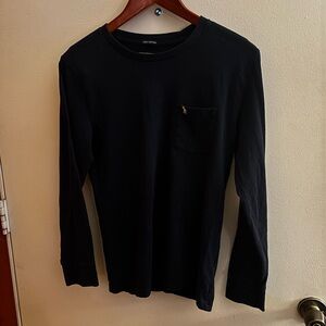 Abercrombie & Fitch Navy Blue Long Sleeve Shirt